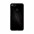 Black Background with text Mobile Case Cover