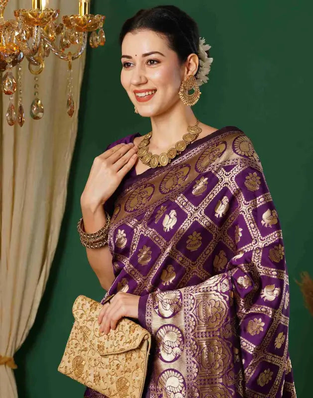 Jacquard Saree  Royal Heritage Collection Jacquard Saree – Design A370