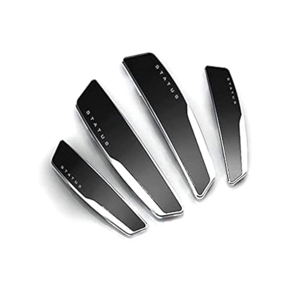 Generic Pack Of 4 Winner Plastic Car Door Guard Universal For Car (Black)