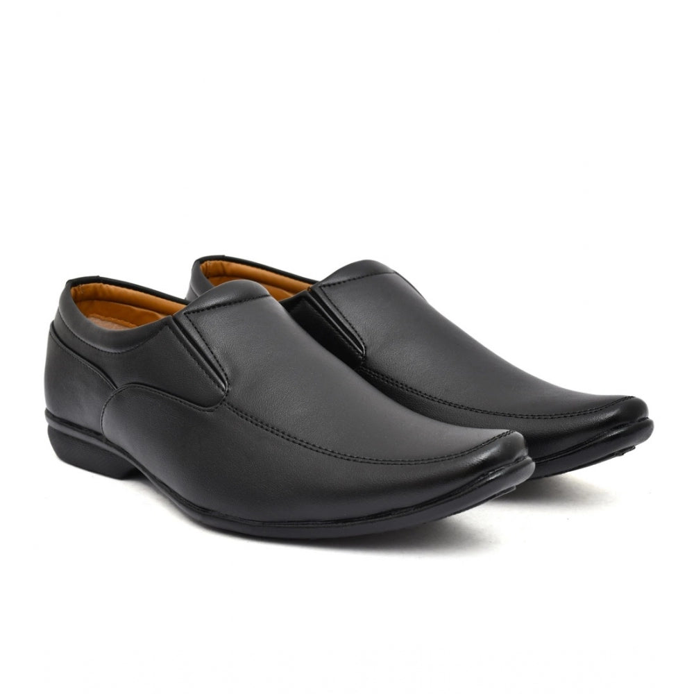 Generic Men's Faux Leather Formal Shoes (Black)