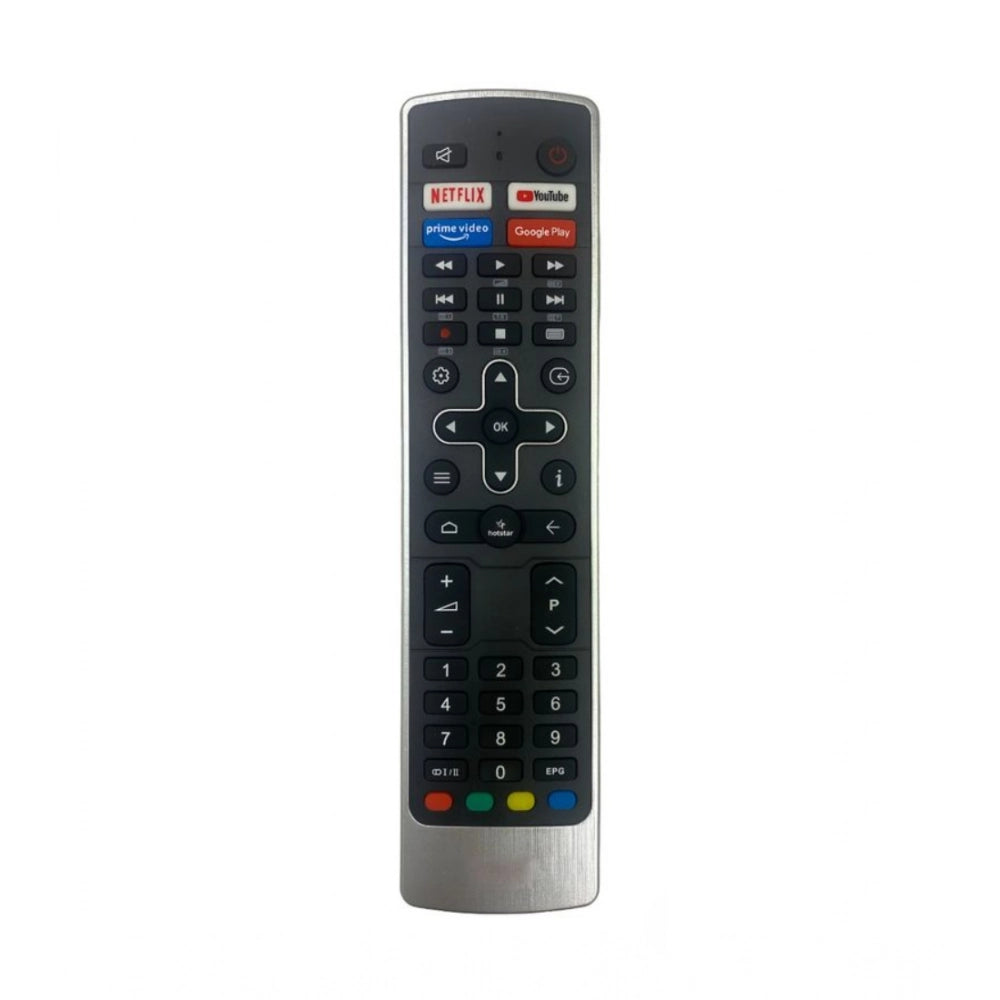 Generic Smart TV Remote No. 1132 with YouTube- Netflix Replacement for Vu Smart TV LCD-LED Remote Control (Black)