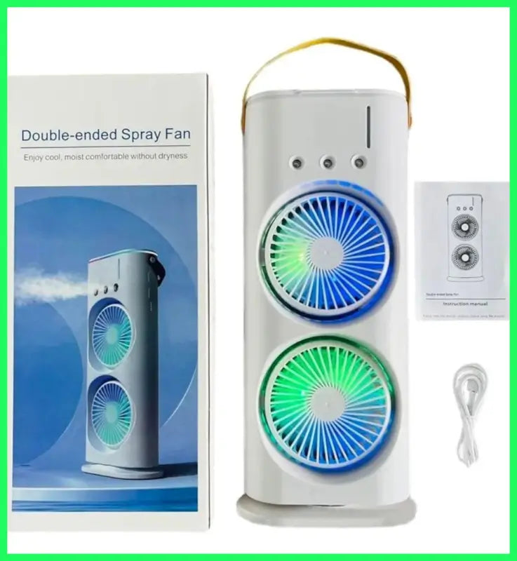 Double-Ended Spray Fan USB Rechargeable