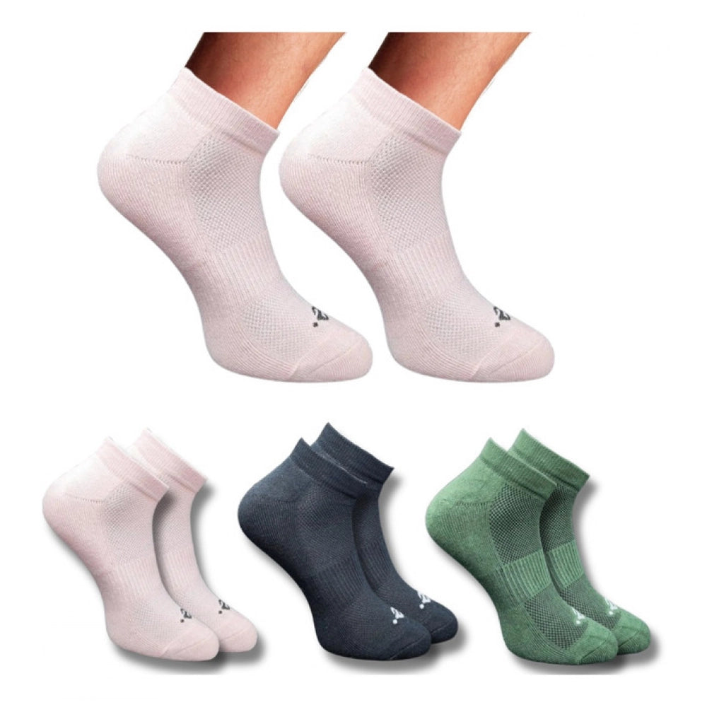 Generic 3_Pair Set Unisex Casual Cotton Printed Low Cut Socks (Multicolor)