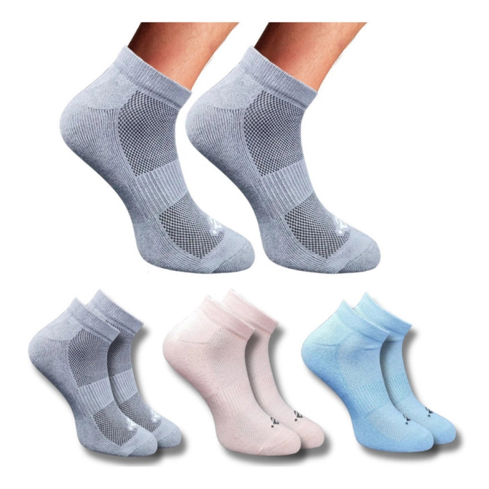 Generic 3_Pair Set Unisex Casual Cotton Printed Low Cut Socks (Multicolor)