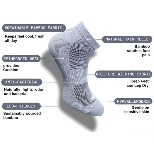 Generic 3_Pair Set Unisex Casual Cotton Printed Low Cut Socks (Multicolor)
