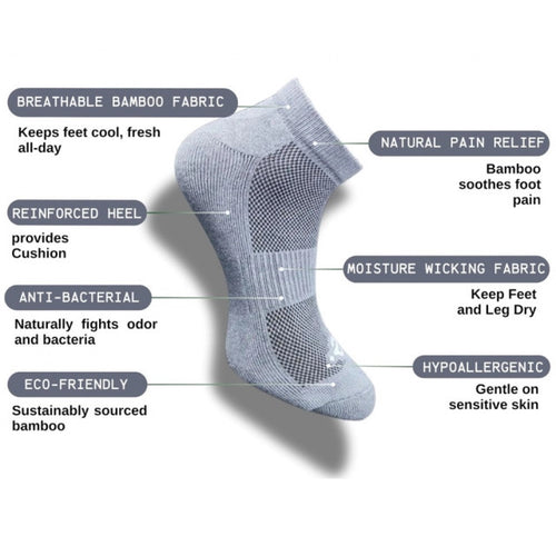 Generic 3_Pair Set Unisex Casual Cotton Printed Low Cut Socks (Multicolor)