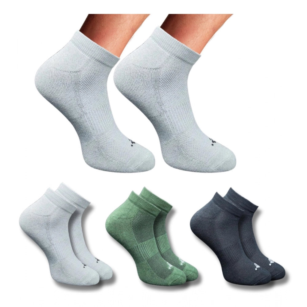 Generic 3_Pair Set Unisex Casual Cotton Printed Low Cut Socks (Multicolor)