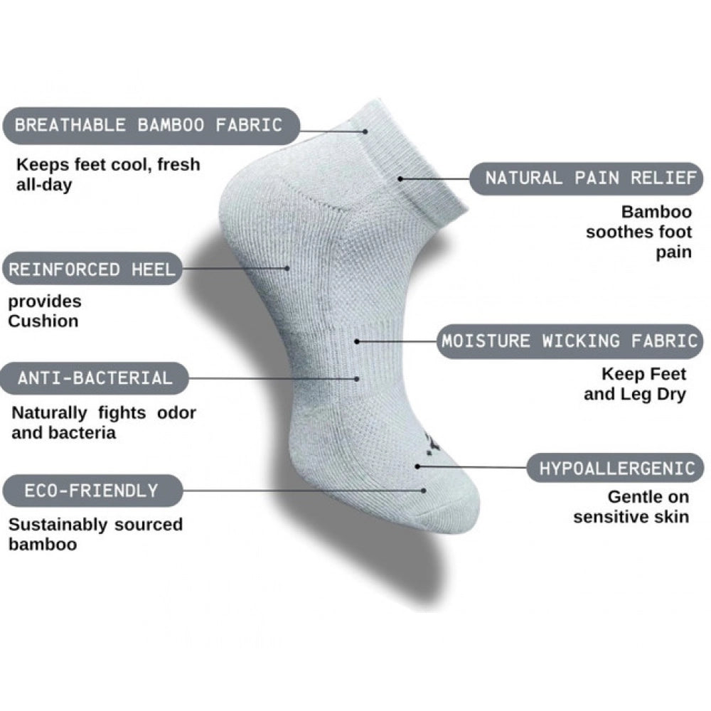 Generic 3_Pair Set Unisex Casual Cotton Printed Low Cut Socks (Multicolor)
