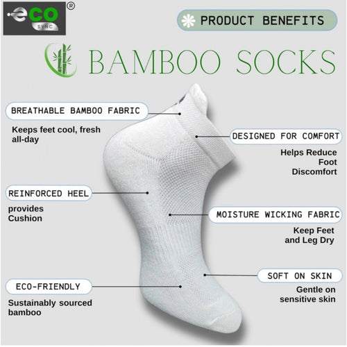 Generic 4_Pair Set Unisex Casual Bamboo Cotton Printed Ankle Length Socks (Multicolor)