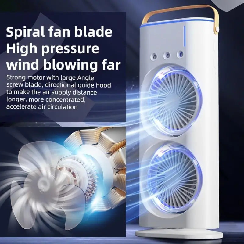 Double-Ended Spray Fan USB Rechargeable
