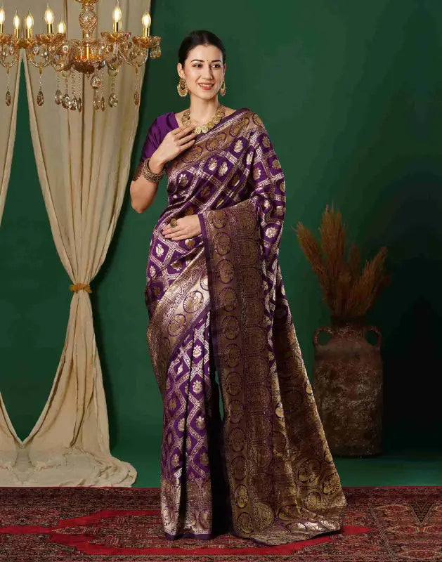 Jacquard Saree  Royal Heritage Collection Jacquard Saree – Design A370